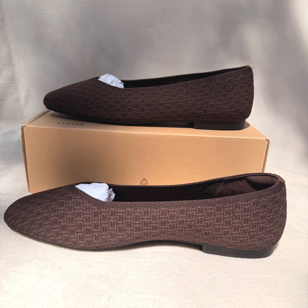 VIVAIA Margot 2.0 Brown Knit Flats | EU 41 / US 9.5 - Picture 7 of 9